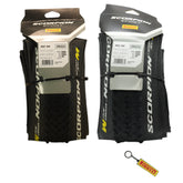 Pirelli Scorpion Sport XC M 29 x 2.2 &  XC M 29 x 2.4 Black Folding Tire for Mountain Bikes - Mixed Terrain Performance, Lightweight and Durable for varied terrain with Pirelli Scorpion Keychain.